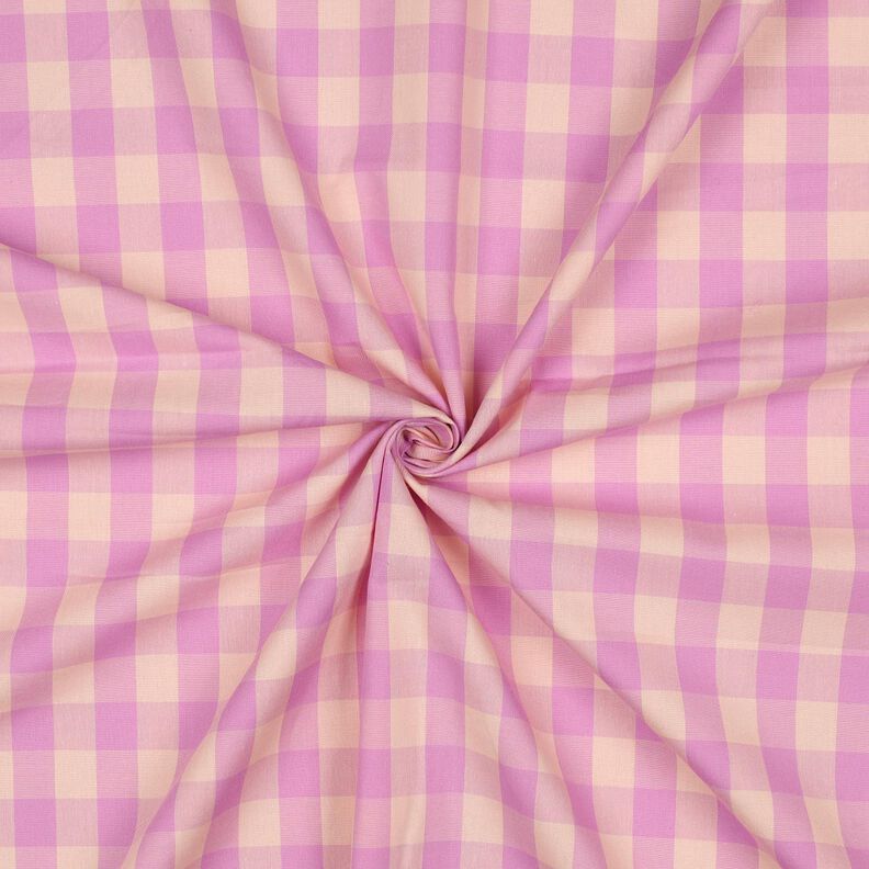 Popeline coton Carreau | Poppy Fabrics – rose clair/violet pastel,  image number 3