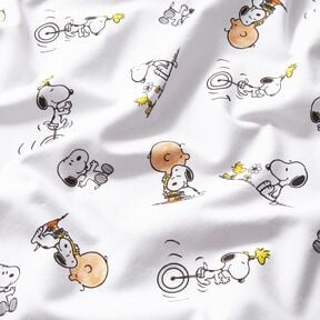 Jersey coton Snoopy et Charlie Brown – blanc, 