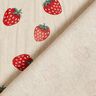 Tissu de décoration Semi-panama Petites fraises – rouge/nature,  thumbnail number 4