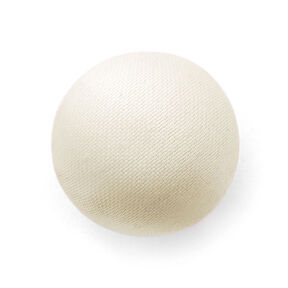 Bouton recouvert, Satin Duchesse – crème, 