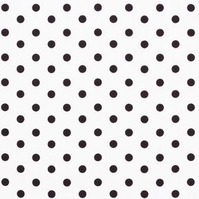 Popeline coton Grands pois &ndash; blanc/noir, 