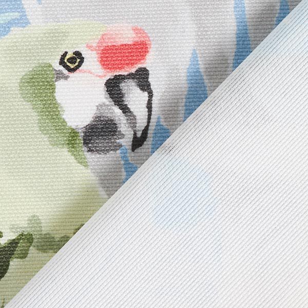 Tissu d’extérieur Canvas Oiseaux tropicaux – bleu clair/turquoise, image number 4