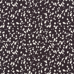 Jersey côtelé Pois abstraits – noir/blanc, 