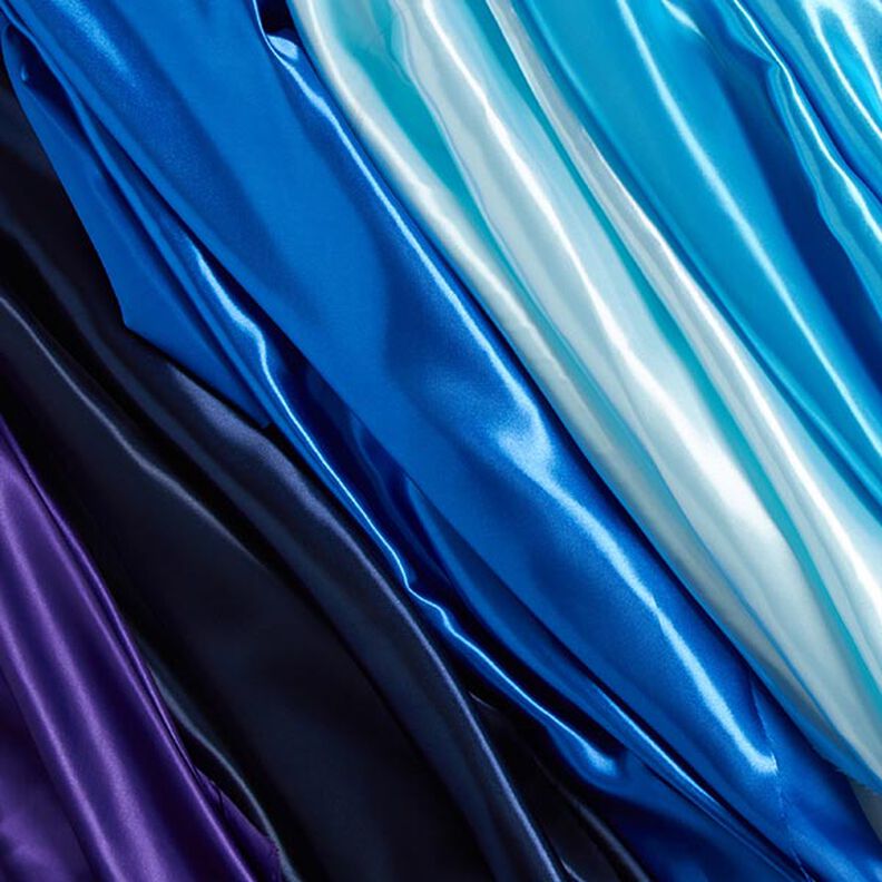 Satin polyester – turquoise clair,  image number 5