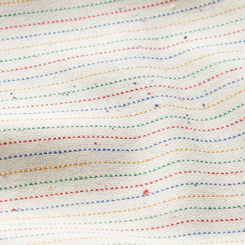 Tissu de décoration Semi-panama Rayures multicolores – nature, image number 9