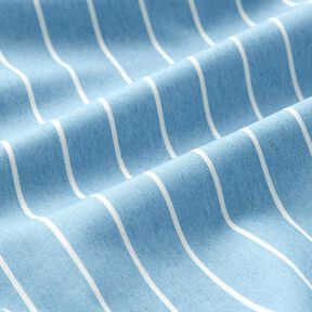 Chambray rayures – bleu clair/écru, 