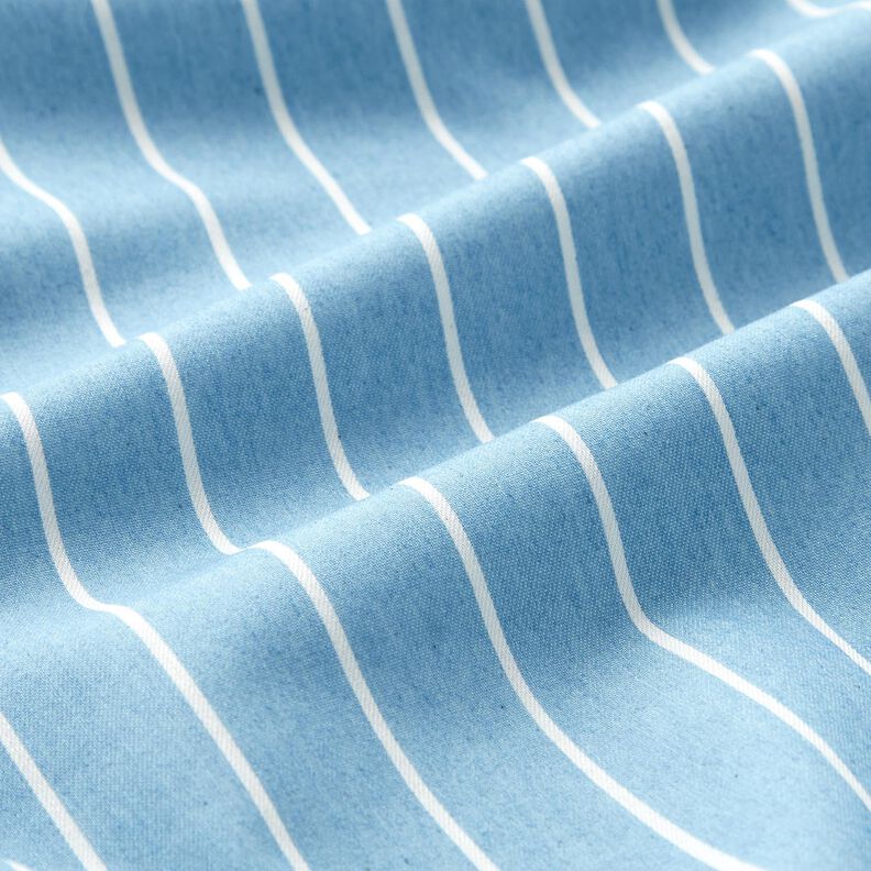 Chambray rayures – bleu clair/écru,  image number 2