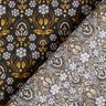Tissu en coton Cretonne Fleurs grimpantes – noir/jaune curry,  thumbnail number 4