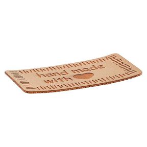 Pièce décorative Handmade with Love [ 40 mm ] – beige, 