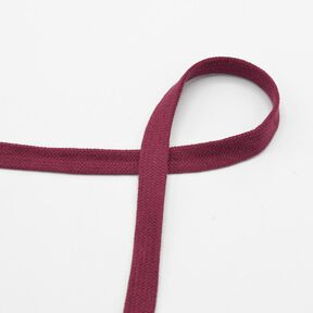 Cordon plat Sweat-shirt à capuche Coton [15 mm] – rouge bordeaux, 