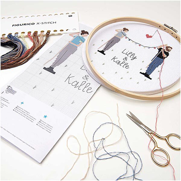 Kit broderie Girlfriend & Boyfriend | Rico Design, image number 2