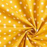 Popeline coton Grands pois – moutarde/blanc,  thumbnail number 5