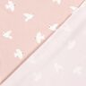 Jersey coton Grands oiseaux – rosé/blanc,  thumbnail number 4