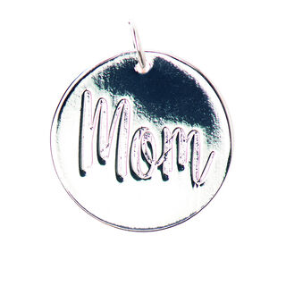 Pendentif Mom [Ø17 mm] | Rico Design – argent, 