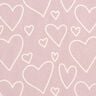 Jersey coton Herzen &ndash; rose,  thumbnail number 1