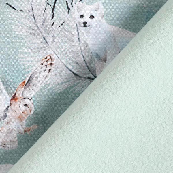 Softshell Renard polaire et chouette effraie Impression numérique – menthe clair,  image number 5
