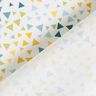 Popeline coton triangles colorés – blanc,  thumbnail number 4