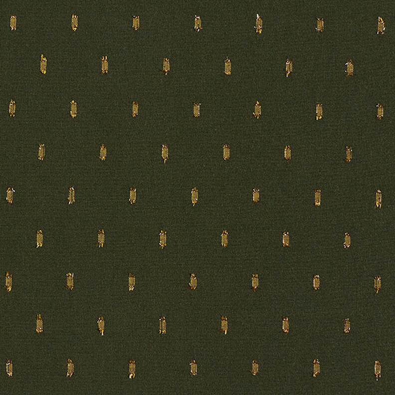 Tissu en viscose gouttes scintillantes – vert foncé,  image number 1