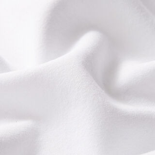 Tissu pour sweatshirt en coton mélangé recyclé gratté – blanc, 