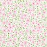 Tissu de décoration Satin de coton Mer de fleurs – rose clair/blanc,  thumbnail number 1