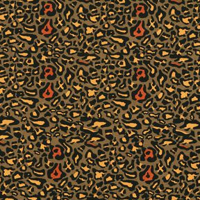 Jersey viscose Motif léopard – dune/jaune curry, 