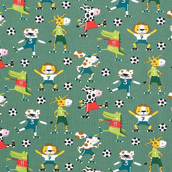 Lot de tissus jersey animaux de football – roseau,  image number 6
