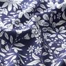 Tissu viscose Fleurs et branches – indigo/blanc,  thumbnail number 2
