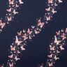 Jersey coton papillons scintillants | Glitzerpüppi – bleu nuit/vieux rose,  thumbnail number 1