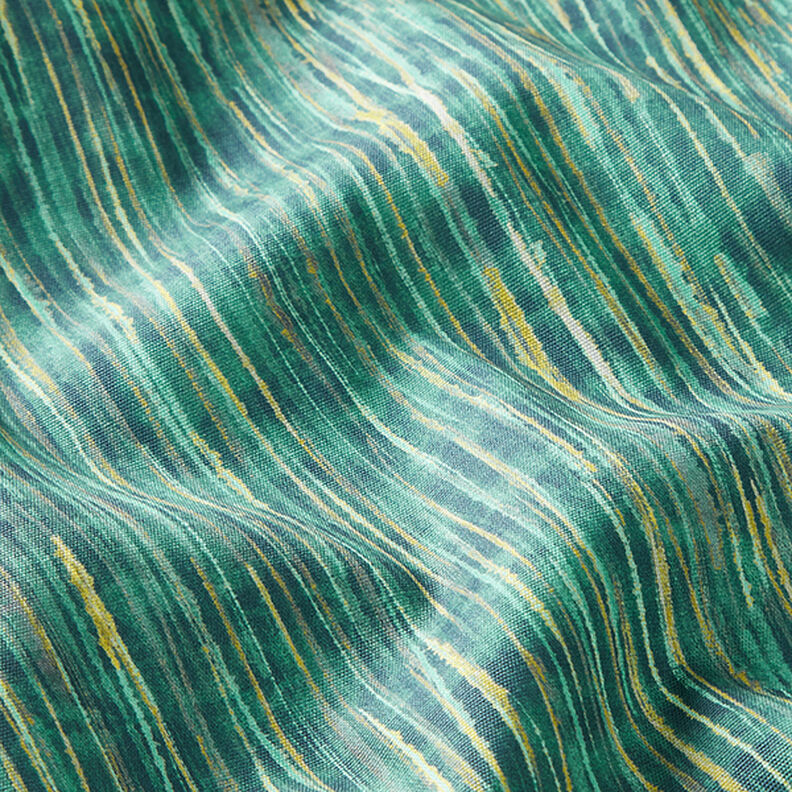 Tissu d’extérieur Canvas Rayures fines – pétrole, image number 2