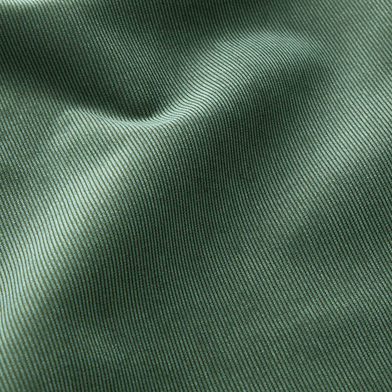 Tissu de revêtement Velours milleraies – vert foncé,  image number 2