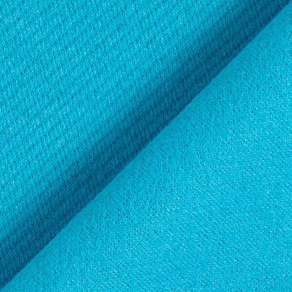 Tissu pour manteau en laine mélangée, uni – turquoise,  image number 3