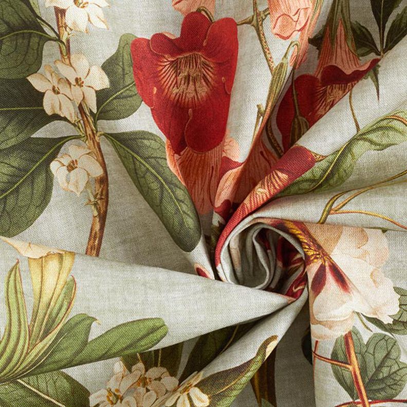 Tissu de décoration Toile Fleurs nostalgiques – roseau, image number 3