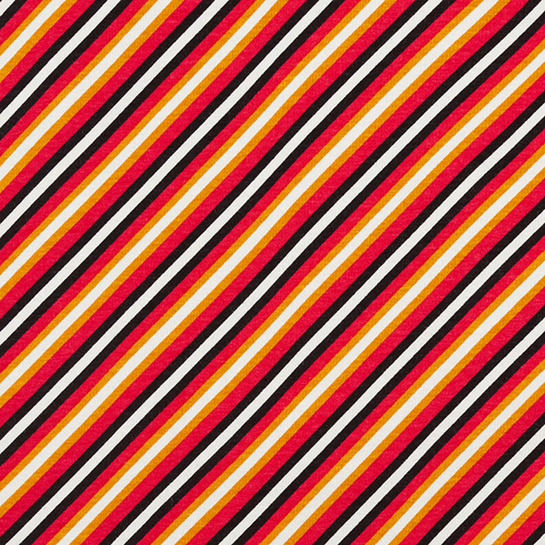Jersey viscose Rayures diagonales – blanc, image number 1