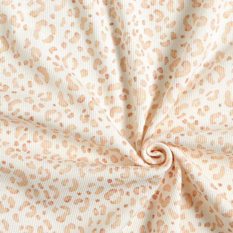 Jersey c&ocirc;tel&eacute; lion d&eacute;licat Impression num&eacute;rique &ndash; blanc,  image number 3