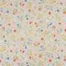 Tissu de décoration Semi-panama Fleurs alpines – nature/bleu,  thumbnail number 1