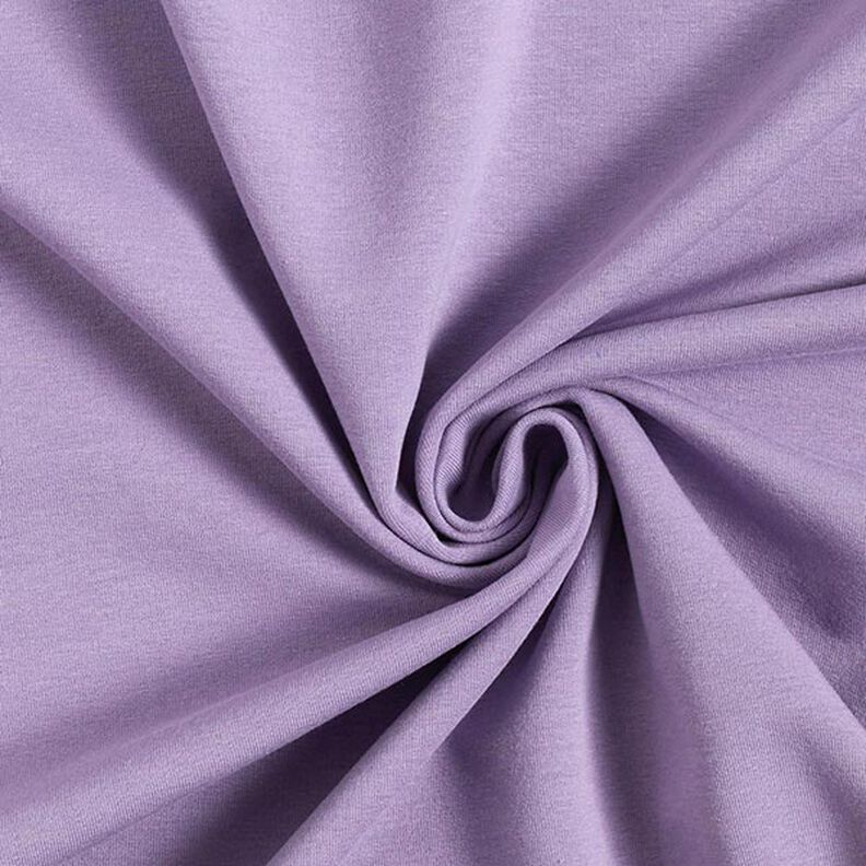 Molleton coton léger uni – mauve,  image number 1