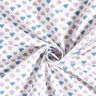 Tissu en coton Popeline Cœurs doux – blanc/violet pastel,  thumbnail number 3