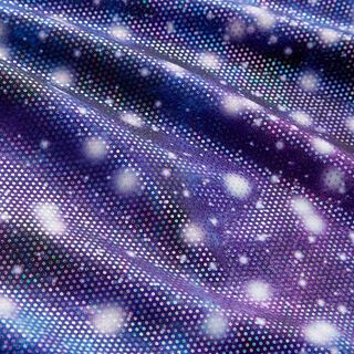 Jersey métallisé univers scintillant – lilas, 