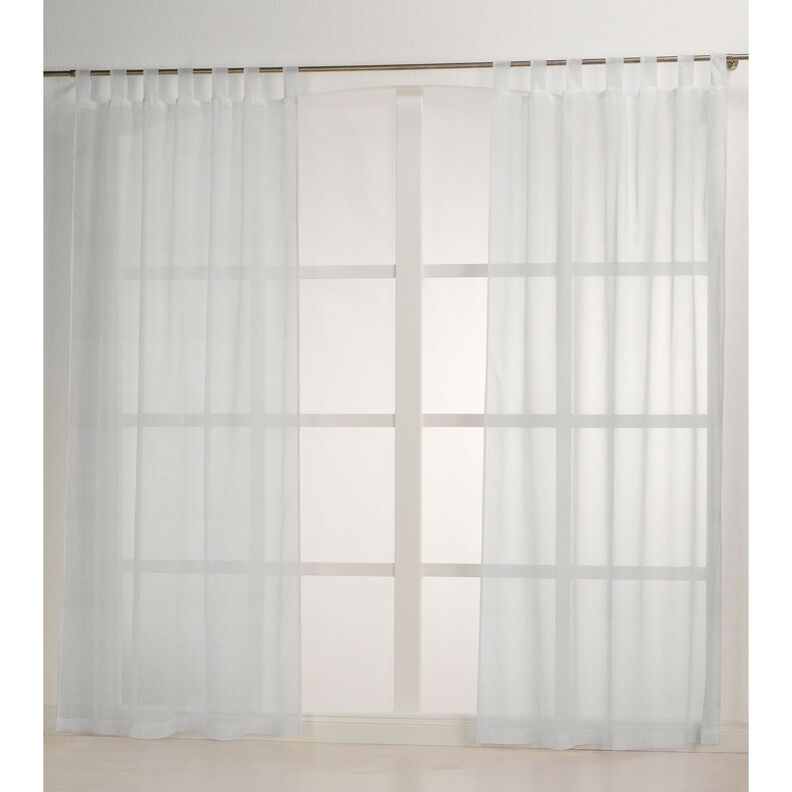 Tissu pour voilages Aspect bouclé 300 cm – blanc,  image number 6