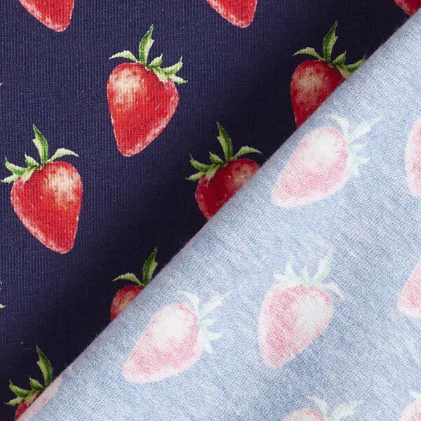 Jersey coton Fraises Impression numérique | STENZO – bleu marine/rouge feu, image number 5