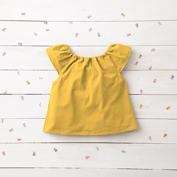 Jersey coton Medium uni – jaune soleil,  image number 7