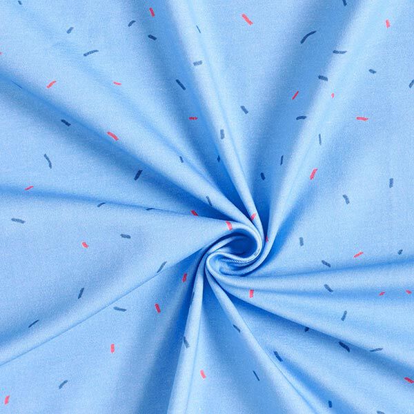 Jersey coton Crumble | PETIT CITRON – bleu clair,  image number 3