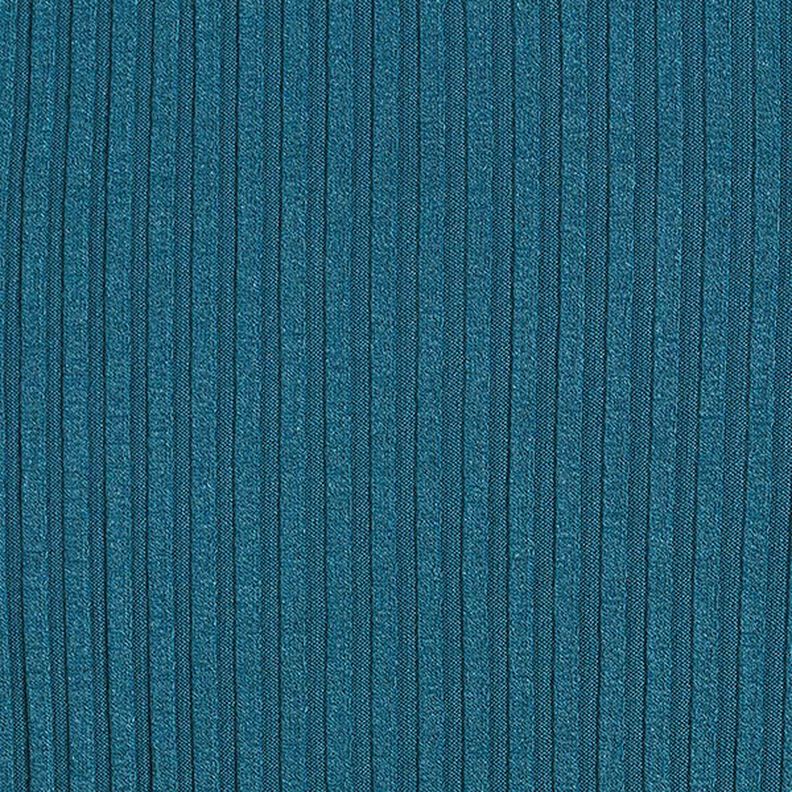 Maille côtelée – bleu turquoise,  image number 1