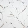 Tissu pour voilages Voile Branches tendres – blanc/argent,  thumbnail number 1