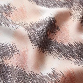 Satin viscose vagues floues | Fibre Mood – écru, 