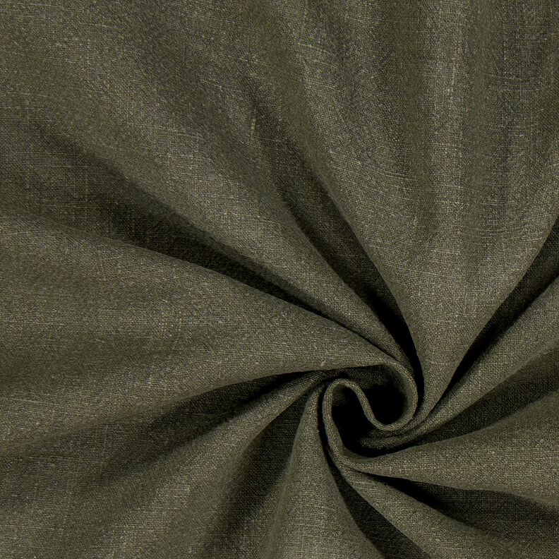 Tissu de Ramie–Mix stonewashed, qualité lourde – pin foncé,  image number 1