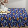 Tissu en coton Cretonne Vagues abstraites – bleu roi/sauge,  thumbnail number 8