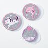 Patchs réfléchissants Velcro, pack de 3 – rose/blanc,  thumbnail number 2