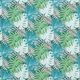 Cretonne de coton feuilles tropicales – vert,  thumbnail number 1