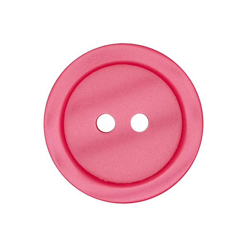 Bouton plastique 2 trous Basic - rose vif,  image number 1